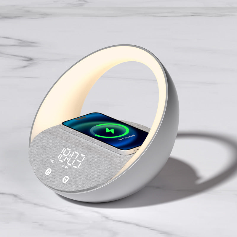 Multifunctional Wireless Charger Clock Wake-Up Light Bluetooth Speaker