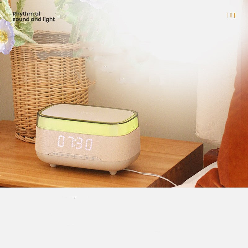 Wireless Charging Multifunctional Bluetooth Audio Alarm Clock Night Light