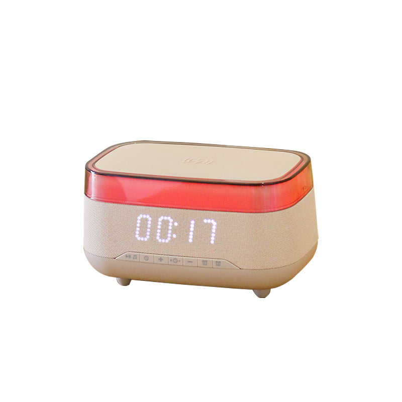Wireless Charging Multifunctional Bluetooth Audio Alarm Clock Night Light